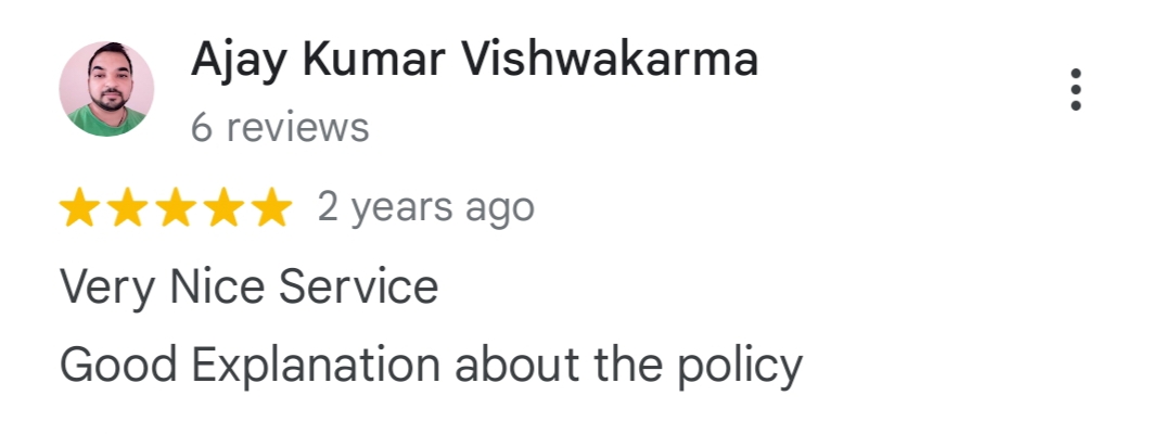 Google review screenshot from Ajay Kumar Vishwakarma